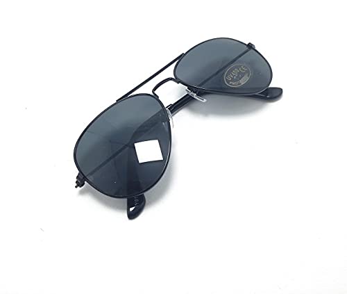 Óculos De Sol Infantil Menina Aviador Metal Y-6 Cor: Preto