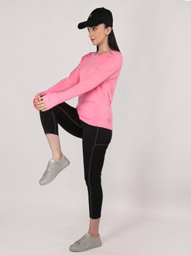 Image of CHKOKKO Tshirt for Woman Regular Fit Gym Workout Lightweight T Shirt for Women Breathable Round Crew Neck T Shirts for Sports Like Training, Running