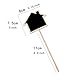 FQRDKT Small Chalkboards Signs Price Tags 10x Wood Ideal Gift Smooth Surface Small Blackboard Table Signs for Daily Event Weddings, 8x7.5x11cm