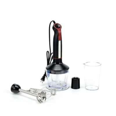 Hand Blender 1000W, 20-Speed 5-in-1 Immersion Hand Blender with Turbo Mode, Scratch-Resistant Stick Blender for Baby Food Processor & Chopper