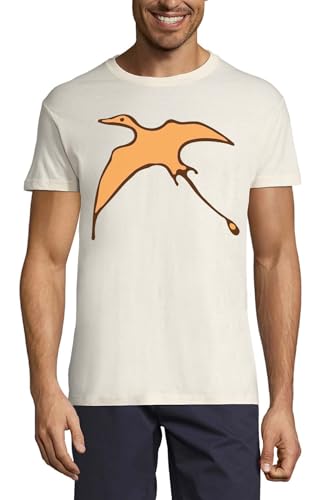 T-shirt ptérodactyle homme en coton doux fini les hauts rêches qui grattent