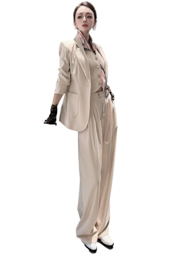 Costume femme élégant pour réunion d'affaires veste pantalon gilet