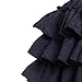 Vibsion Womens Lolita Bloomers Victorian Ruffles Pumpkin Pants Retro Embossed Security Bottom Shorts for Girl Black L
