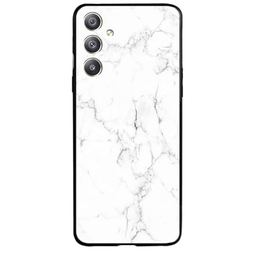 Image of COLORflow Back Cover Compatible with Samsung Galaxy A34 5G | White Marble | Shockproof TPU Bumper Cover with Camera Protection Back Cover
