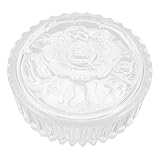  Cabilock Bonbonnière en verre avec couvercle, sucrier pour bureau, 285 ml, bonbonnière décorative, joli bocal en verre pour décoration de buffet de mariage