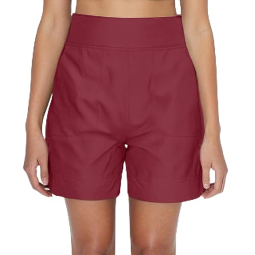 Vhersily Pantalones cortos deportivos para mujer, verano, golf, correr, secado rápido, senderismo, ligeros activos, viajes al aire libre, pantalones cortos de pijama, cintura elástica, con bolsillos