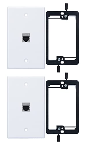 Soporte de montaje de bajo voltaje con placa RJ45 para organizar cables de red 2