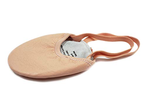 DANCEYOU Girls Womens' Leather Ballet Half Sole Turning Shoes for Jazz Modern Dance Pink, S