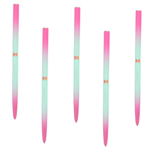 WOFASHPURET 5Pcs Gradient Metallic Nail Art Liner Brushes Set Fine Bristle Fingernail Painting Tools for Designs Versatile Nail Polish Brushes for Women