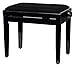 Classic Cantabile Pianobank Schwarz-Hochglanz (Höhenverstellbar von 47-56cm, Spindelmechanik, Sitzfläche 55 x 32cm, schwarzer Velourbezug, stabil) en las günstig Kaufen-Classic Cantabile Pianobank Schwarz-Hochglanz (Höhenverstellbar von 47-56cm, Spindelmechanik, Sitzfläche 55 x 32cm, schwarzer Velourbezug, stabil)