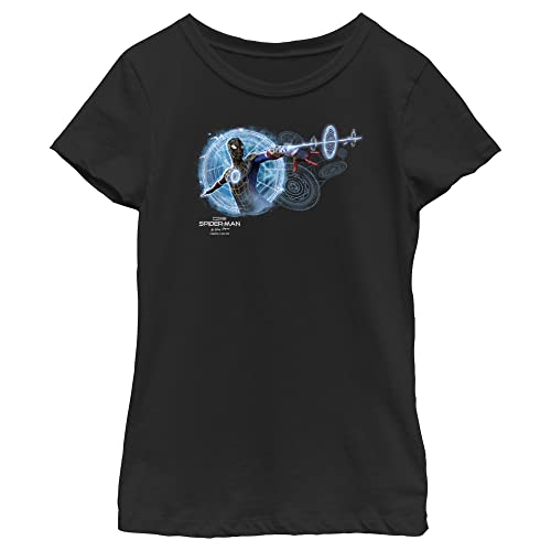 T-shirt Spider-Man fille noir idéal pour l'école et les sorties cinéma