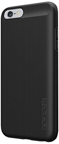 iPhone 6S Plus Case, Incipio DualPro Shine [Shock Absorbing] Cover fits Apple iPhone 6 Plus, iPhone 6S Plus - Black/Black
