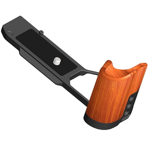 Placa de liberación rápida para cámara y soporte vertical de madera 4