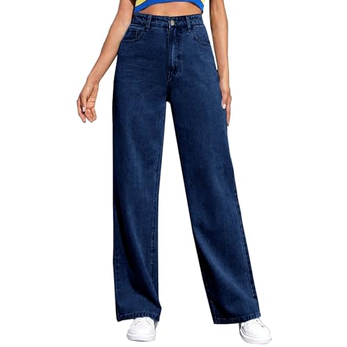 High Waisted Sweatpants That Look Like Jeans with Pockets4