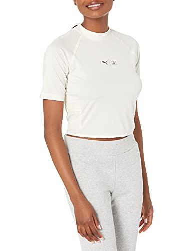 Puma Women's Train First Mile Mock Neck Tee, Eggnog, Medium #TOP28