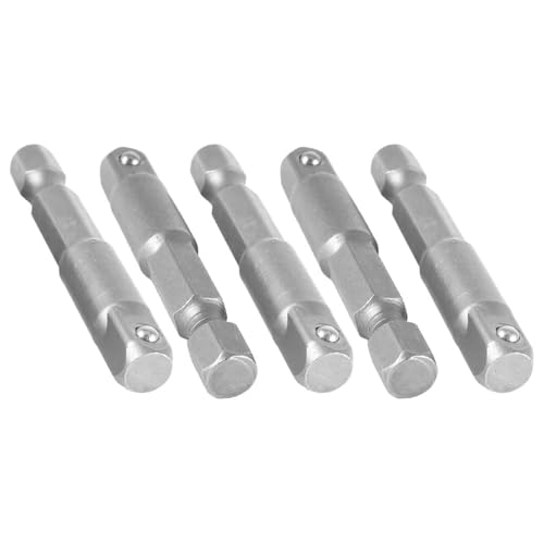 A14041800ux0341 Socket Adapter Set 1/4 Hex Shank to 1/4 Impact Driver/Drill (Pack of 5)
