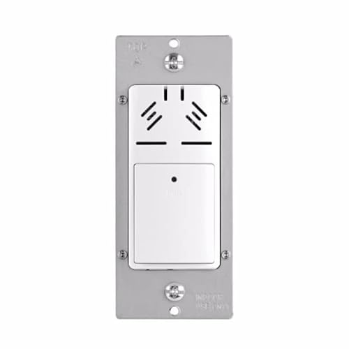Eaton HDFS3P1-W-L Humidity Sensor and Bath Fan Control Single Pole, White