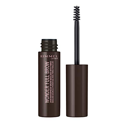 Rimel London Wonder'Full Brow 003 - Máscara de pestañas (0,5 ml), color marrón oscuro