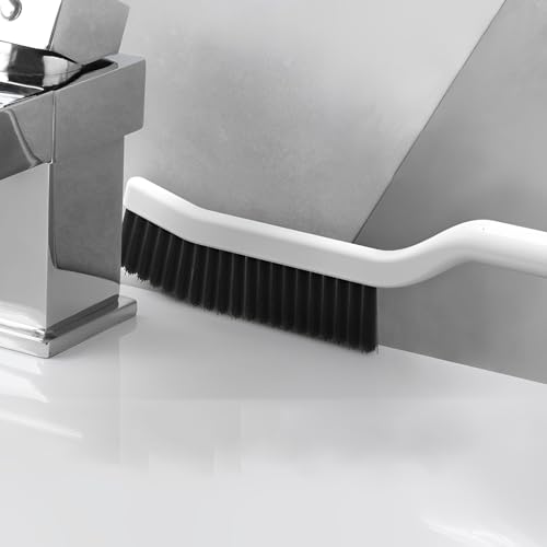 Image of Crevice Brush - Ergonomic Plastic Handle, Hard Bristles, Multifunctional Cleaning Tool for Bathroom, Kitchen, Windows, and Gaps