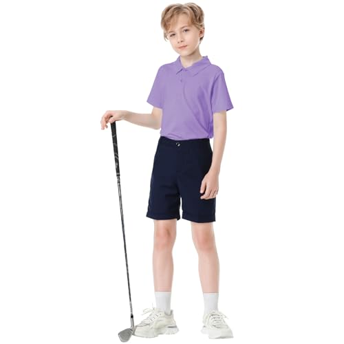 Image of Dreammonkey Toddler to Youth Stain Resistant Polo Shirts Kids Collared Golf T-Shirt School Uniform for Boys and Girls