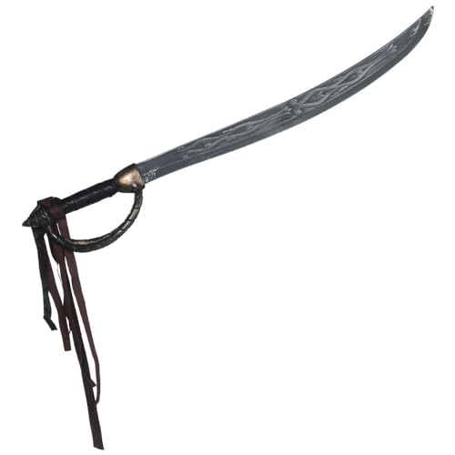 Gray Plastic Pirate Cutlass Sword (17) 1 Pc. - Authentic Look & Durable Design: Ideal for Parties Plays & Costume Accessory