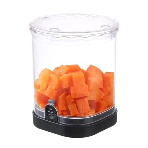 Cortadores de verduras rebanadoras, cortador de verduras manuales | Cortador de cubo, cortador de patatas, cortador de frutas | Multifunción ligera, refugio de alimentos de acero inoxidable, lobo de