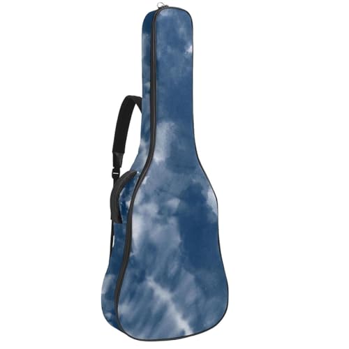 NUEAHEDN Acoustic 40/41/42 Inch Colorful Tie Dye Large Capacity Guitar Gig Bag 0.4Inch Extra Thick Sponge Overly Padded, with Two Storage Pockets, Waterproof Guitar Case
