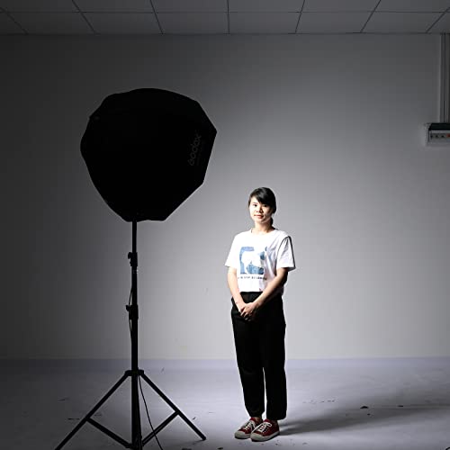 Godox T8010 47.2"/120Cm Octagon Umbrella Soft Box Kit With Grid 2M Light Stand Type-E Hot Shoe Holder Bracket Compatible Octobox thumb #7