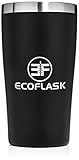 True Pint Insulated Cup by EcoFlask - Perfect Pint 16 oz Stainless Steel Cup Keeps Beer or Drinks Remarkably Cold or Hot Insulation Cup - Great as Insulated Tumbler Beer Glass Vacuum Cup or Pint Cup