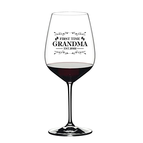 Verres à vin Promoted to Grandma un cadeau unique pour future grand-mère