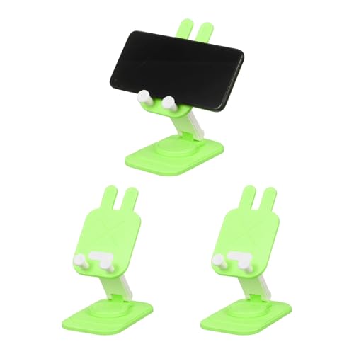 Support téléphone pliable réglable rotatif vert lot de 3 compacts