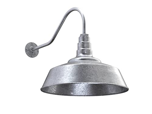 Steel Lighting Co. | Dusk to Dawn | Redondo Barn Light | Outdoor Wall Mounted | 20 inch Dome...