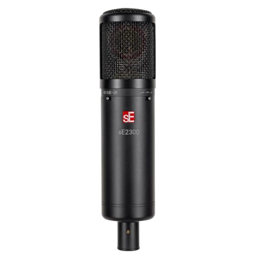 SE ELECTRONICS - 2300 Multi Pattern Large Diaphragm Condenser Mic with Shockmount and Filter