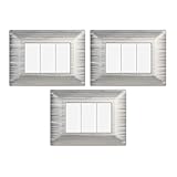 Photo Gallery gloca set placche plastica satinata compatibili matix (3 pezzi silver satinato, 3 posti) Photo Gallery gloca set placche plastica satinata compatibili matix (3 pezzi silver satinato, 3 posti)