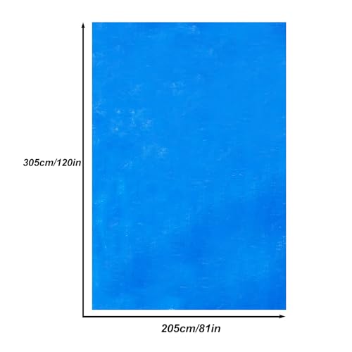YEXEXINM 10x6.7Ft Rectangular Frame Pool Ground Cloths, Waterproof PE Swimming Pool Liner Pad for Protect Above Ground Pool Blanket for Frame Pools Accessories Prevents Punctures Pools Tarp