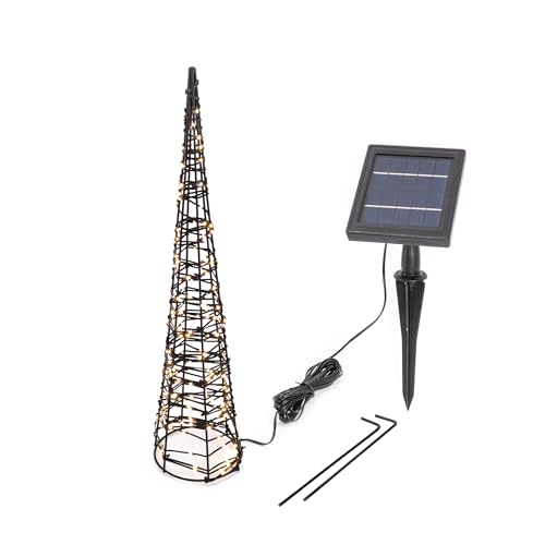 Schwibbogen Draußen 30 esotec Weihnachtsdeko LED-Weihnachtspyramide H=50cm, massives...