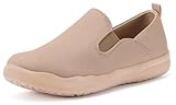 Loafers for Women Slip On Canvas Sneakers Wide Width Ladies Travel Boat Shoes Comfortable Lightweight Casual Flats for Daily Walking,40 Khaki