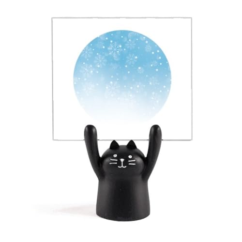 Porte-mémo flocon de neige et ciel bleu pour décorer votre espace de travail