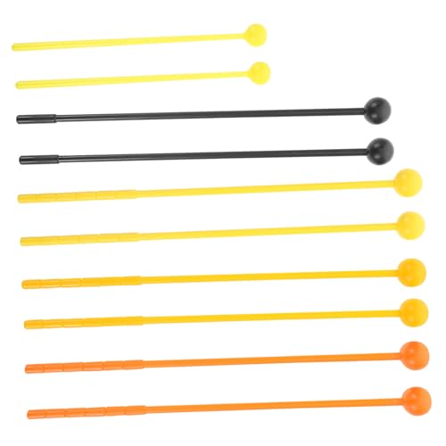 ibasenice 10pcs Drum Mallets For Xylophone And Percussion Instruments Plastic Drumsticks Drum Mallet Glockenspiel Mallets For Xylophone Chime