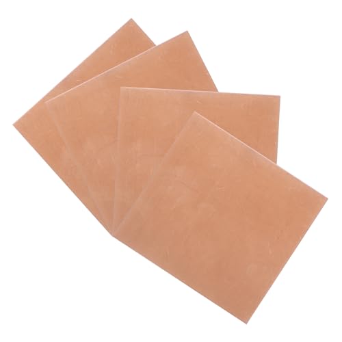 NAMOARLY 4 Sheets Sheets Copper Plate Copper Plate for Jewelry Metal Plate Copper Metal Plates for Jewelry