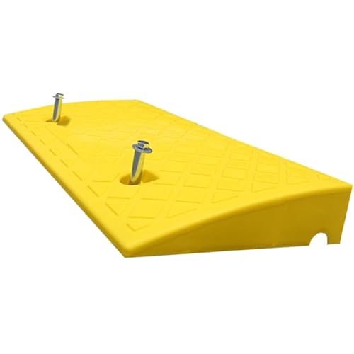 Rampas portátiles plásticas amarillas 50x27x13cm miniatura 1
