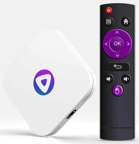 LEFFOT TV Box 2025, M1 4K Ultra HD TV-Box Android, 4GB RAM + 64GB ROM, Android 13.0 Box, Smart Box Android TV con 2.4G y 5G WiFi 6, HDR10, BT 5.0, USB 3.0, Rockchip RK3518 Quad-Core Arm Cortex-A53