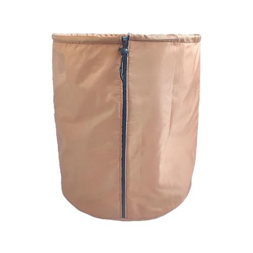Fonowx Winterschutztopf mit Kordelzug Und Reißverschluss, Frostfest für Topfpflanzen Und Sträucher, Hellbraun
