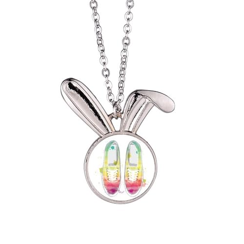 Collier lapin peint à la main en toile pour remplacer les bijoux ternes