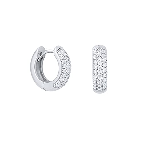 Boucles d'oreilles créoles zircon un cadeau parfait pour elle