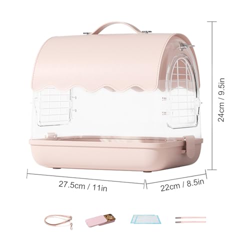 Vogelkäfig für Sittiche, vielseitiges Tragedesign für kleine bis mittelgroße Vögel, praktische Hand- oder Rucksackoption, ideal für Reisen und Zuhause-2