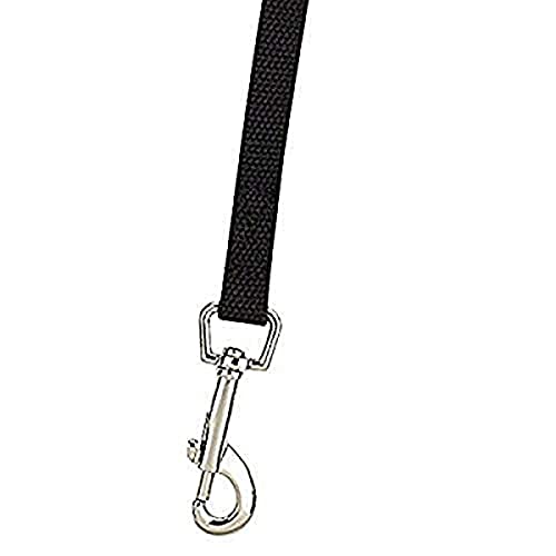 Guardian Gear Cotton Web Dog Training Lead 20'x5/8', Black