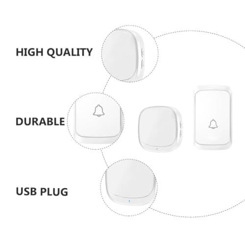 Timbre inteligente inalámbrico con USB y volumen ajustable de material ABS duradero 8