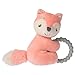 Mary Meyer Soft Baby Rattle with Soothing Teether Ring, 6-Inches, Sweet-n-Sassy Fox