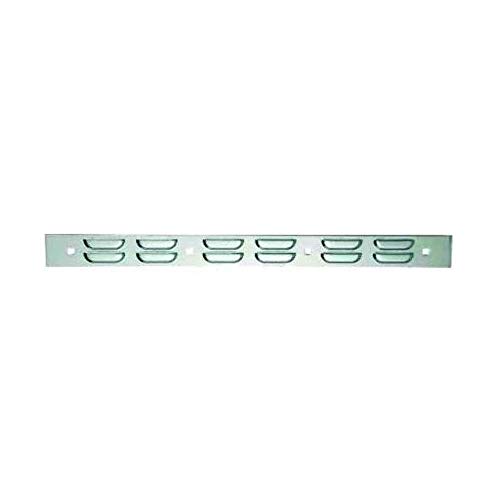 Image of Fortpro 2 inch X 24 inch Mud Flap Chrome Top Plate (Louver) With Bolt Thru Studs | F247598
